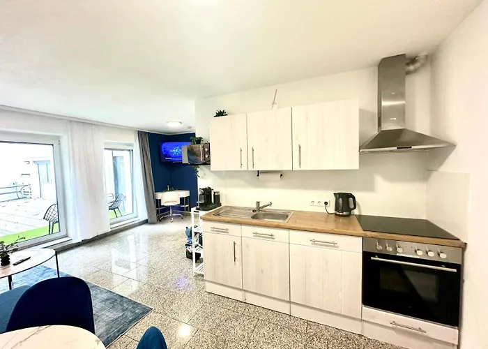 Luxx - Naehe Universitaet-kliniken-parken-kueche-wlan Daire